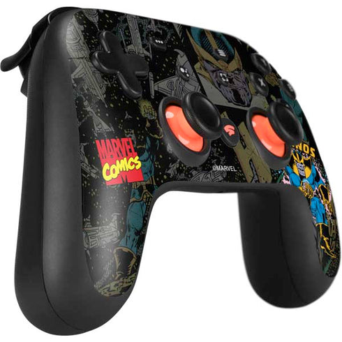Marvel Classic Comics Thanos Google Stadia Controller Skin